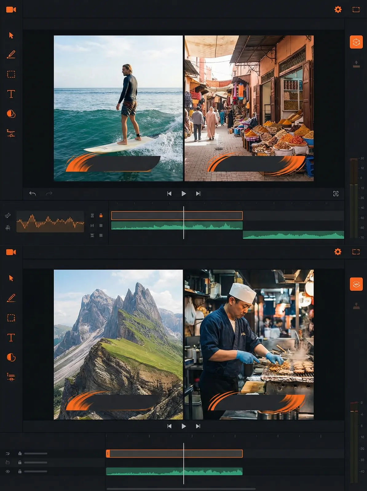 天马体育官网 Vlog开场模板设计